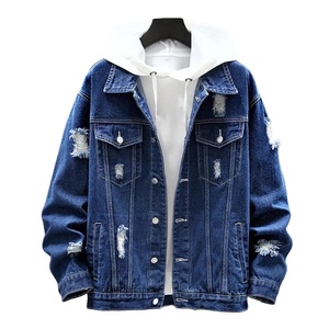 <b>Denim</b> <b>Coats</b> Jackets Men Turn Down Collar Full Sleeve Jacket Casual Regular Single Breasted Slim Fit Simple <b>Coat</b> Autumn Winter - Product Image 2