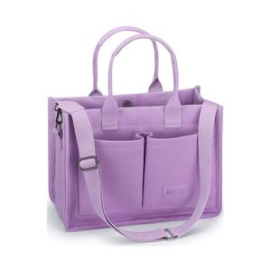 กระเป๋าผ้าแคนวาส Ghsiuly กระเป๋าสะพายไหล่พร้อมซิป กระเป๋าทำงานสำหรับผู้หญิง - Product Image 1