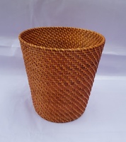 Cesto de Ropa Multifuncional Clásico de Mimbre de Ratán de Alta Calidad para Baño, Sala de Estar, Almacenamiento de Ropa, Hecho en Vietnam