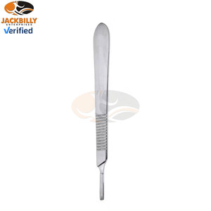 ใบมีดผ่าตัดสแตนเลสเกรดพรีเมียม อุปกรณ์ผ่าตัด ห่อหุ้มปลอดเชื้อ แถมฟรีด้ามจับ 1 ชิ้น ใบมีดเดอร์มาเบลดสำหรับดูแลผิว - Product Image 4