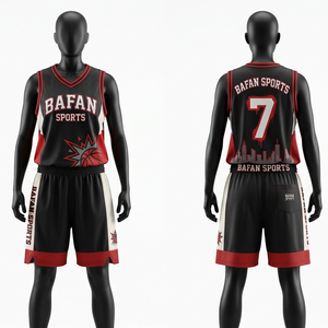 Premium 180 GSM breathable mesh polyester basketball jersey and shorts <b>maroon</b> embroidered logo set Women's Sets - Product Image 2