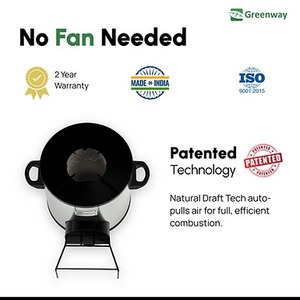 Estufa de Leña Comercial Greenway Jumbo con Ventilador Axial, Cocina de Leña de Alta Resistencia para Cocinar a Gran Escala - Product Image 2