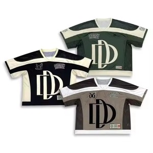 Camiseta de Fútbol Personalizada para Hombre, Talla Grande, 100% Poliéster, Impresión por Transferencia de Calor, Mangas Cortas, Tirante Único, Posiciones para Logotipo Personalizado - Product Image 3