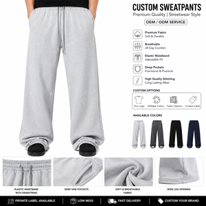 Pantalon de survêtement ample pour homme, gris, imprimé personnage d'anime, taille élastique avec cordon de serrage, respirant, poids moyen, 100% coton, décontracté - Product Image 6