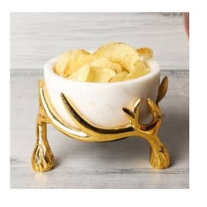 Bol de service décoratif en métal imprimé écologique pour fruits secs, produit très vendu, avec couvercle, pour collations et sucreries - Product Image 5