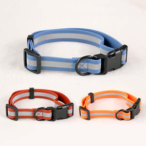 Collier pour chien réfléchissant en nylon avec doublure douce pour chiens de grande race comme le Golden Retriever, laisse pour le cou de l'animal - Product Image 1