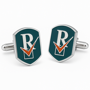 Mancuernillas personalizadas con el logotipo de la marca de palos de golf, regalo de lujo para hombres de negocios. - Product Image 2