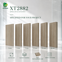 Panneau MDF mélaminé Jinbase Sage Mist Walnut 18 mm E0 1220x2440 mm pour mobilier d'hôtel et de bureau