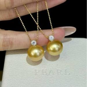 Collar de Perlas de Agua Dulce con Oro de 18K, Diseño de Cielo Estrellado con Sonrisa Impecable, Accesorio de Lujo para Clavícula - Product Image 2