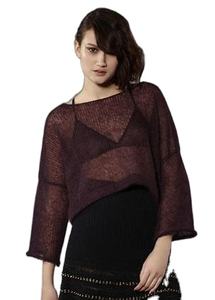 High Quality Custom Made Women's <b>Silk</b>/Cotton Lace Short Tank <b>Top</b> Sweater Soft Touch Knits Oversized Cropped <b>Sleeveless</b> - Product Image 3