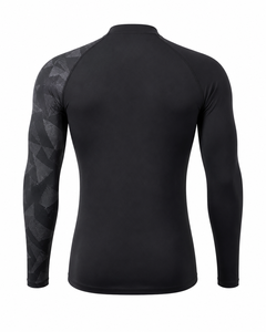 Factory Direct Sell OEM Men Long Sleeve Rash Guard Compression Shirt Camo <b>Print</b> UV Protection Custom Logo Gym MMA <b>Surf</b> Swimwear - Product Image 2