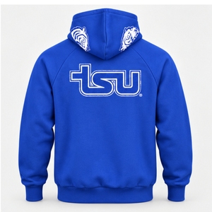 เสื้อฮู้ดสไตล์วิทยาลัยแบบกำหนดเอง ผ้าฟลีซหนานุ่ม รับผลิตแบบ OEM ปักลาย ปักชื่อทีม หรือสกรีนลาย - Product Image 2