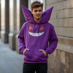 Sudadera con Capucha Estilo Fantasma de Dibujos Animados, Sudadera de Algodón con Forro Polar, Ropa Urbana, OEM - Product Image 1