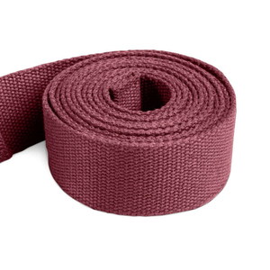 Sangle de yoga antidérapante ajustable de qualité supérieure, entièrement personnalisée, couleur Mahroon 2026 avec boucle dorée, prix de gros - Product Image 5
