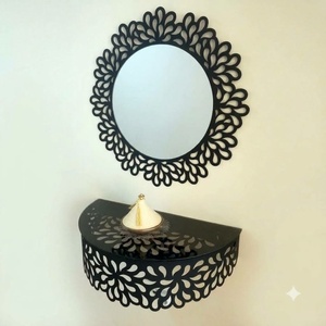 Tocador de Maquillaje de Hierro Forjado Personalizado de Lujo, Mesa de Maquillaje de Metal Forjado a Mano para Dormitorio KHP - Product Image 2
