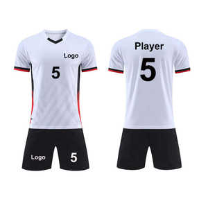 Maillot de football vierge de qualité pour transfert thermique, à manches courtes, pour entraînement de club de football, ensembles d'uniformes de football personnalisables - Product Image 5