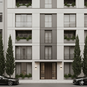 Juego de Gabinetes de Cocina Modulares de Lujo Personalizados JY Project, RTA, Madera Contrachapada, Melamina, Laminado, Grifo, Diseño Europeo Moderno para Apartamento - Product Image 1