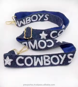 Howdy Custom Handmade Embroidery Beaded <b>Strap</b> Adjustable Crossbody <b>Bag</b> <b>Replacement</b> Purse Accessory Decorative College Gameday - Product Image 6