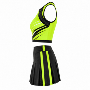 Uniforme de cheerleading pour femmes en polyester respirant, personnalisable avec logo scolaire, par sublimation, pour équipes de danse, coupe confortable, vente en gros - Product Image 1