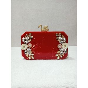 Premium Women's Artisan <b>Resin</b> Clutch Bag Party Wear Purse with Premium <b>Frame</b> - Product Image 5