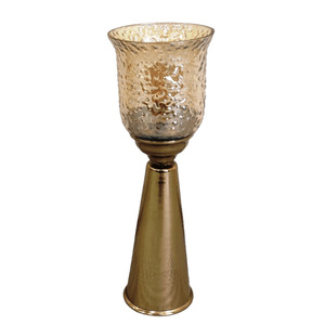 Porte-bougie créatif en métal et verre de forme spéciale, décoration unique pour mariage, fête et festival, support de bougie au design unique - Product Image 4