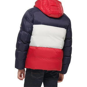 Chaqueta de lana cortavientos para hombre, estilo urbano, con capucha, cierre de cremallera, impermeable, material exterior de nailon OEM, logotipo frontal - Product Image 1