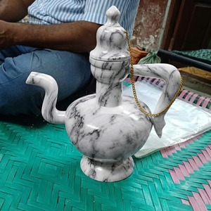 Shell Designed Handcrafted <b>Arabic</b> Mother Pearl Inlay Eco-Friendly <b>Tea</b> Coffee Pot Kettle Luxury Serveware for Ramadan Gifting - Product Image 3
