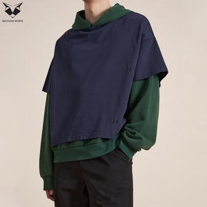 Double Layered Sleeve Hoodie Winter <b>Thick</b> <b>Fleece</b> Pullover Casual Streetwear Warm Hooded Sweatshirt Unisex Top - Product Image 2