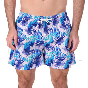 Shorts de bain personnalisés de haute qualité OEM, imprimés par sublimation, pour hommes, avec taille élastique, pour la plage et la natation - Product Image 2