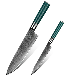 Cuchillo de Chef de Damasco Forjado a Mano, Cuchillo de Cocina Profesional con Espiga Completa y Mango de Resina, Fabricante OEM ODM LEGACY BLADES - Product Image 1