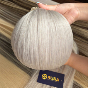 Extensiones de Cabello con Punta Plana de Queratina en Varios Colores # 613ASH Textura Lisa Personalizada 0.8g/tipo Precio al por Mayor - Product Image 1