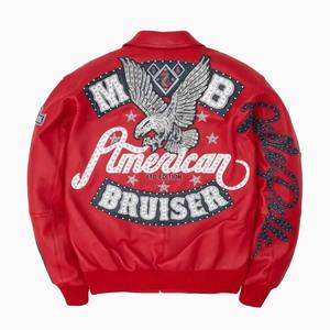 Chaqueta de Cuero Pelle de Primera Calidad para Hombre, Estilo Moderno con Cuero 100% Original, Bordado y Pedrería 2026 - Product Image 6