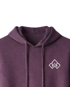 Sudadera con Capucha para Mujer, Color Morado Ciruela, Felpa de Algodón, Logotipo Personalizado Bordado, Ropa Casual Urbana, Fabricante Mayorista - Product Image 4