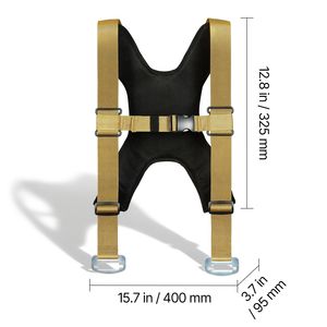 Sistema di Sollevamento per 2 Persone con Capacità di 450 Kg, 2 Cinghie di Fissaggio e Cinghie di Carico a Catena Regolabili - Product Image 3