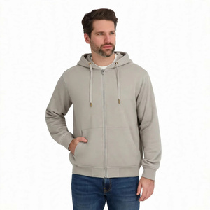 Men Full Zip Sherpa Lined Hoodie Casual <b>Fleece</b> Sweatshirt Winter Outerwear <b>Thick</b> Warm Hooded <b>Jacket</b> Activewear Wholesale Factory - Product Image 1