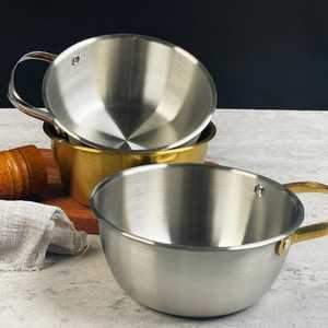 Heavy Duty Stainless Steel Basin Deep Metal Mixing Bowl <b>Stackable</b> Kitchen <b>Storage</b> <b>Container</b> <b>Food</b> Grade Set - Product Image 4