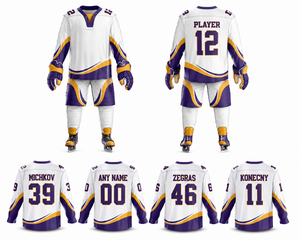 New Style High Quality Breathable Anti-Bacterial 100% Polyester Ice Hockey Uniform <b>Sets</b> for Unisex Adults With OEM Service - Product Image 1
