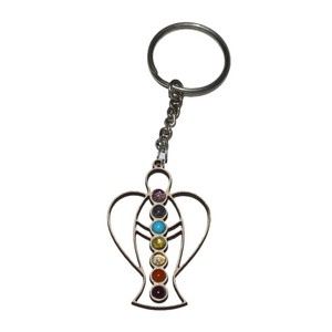 Carnelian Healing Gemstone Tumbled <b>Keyring</b> Elegant Keychain for Displaying Your Keys - Product Image 5