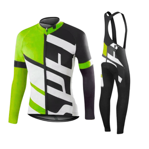 Ensemble de maillot de cyclisme OEM de qualité supérieure, unisexe, design d'équipe personnalisé, cuissard à bretelles, séchage rapide, respirant, uniforme de cyclisme - Product Image 2