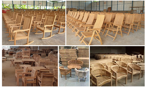 ม้านั่งในสวนไม้สักสีน้ำตาลเข้มผลิตในประเทศอินโดนีเซีย - Product Image 5