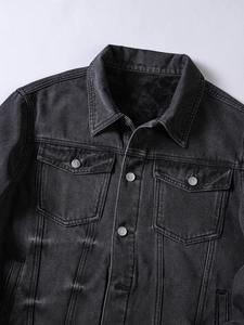 Veste en jean doublée polaire pour homme, chaude et épaisse, style décontracté, personnalisable avec logo OEM ODM, vente en gros - Product Image 3