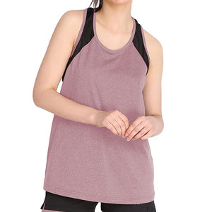 เสื้อกล้ามผู้หญิงแบบสวมใส่สบาย ระบายอากาศได้ดี โลโก้ด้านหน้า เป็นมิตรกับสิ่งแวดล้อม แห้งเร็ว น้ำหนักเบา เหมาะสำหรับออกกำลังกาย ขายส่ง ยอดขายดีที่สุด (รับผลิตแบรนด์ส่วนตัว) - Product Image 2