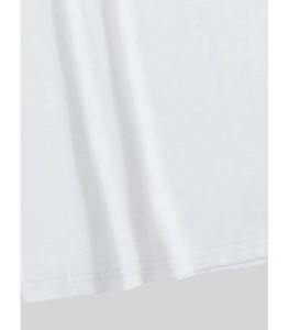 T-shirt vierge imprimé personnalisé de haute qualité, 100% coton tricoté, coupe ample à épaules tombantes, manches courtes, respirant, col rond, style streetwear, 300g - Product Image 6