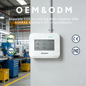 Detector de Calidad del Aire para Taller, de Grado Industrial, Alta Sensibilidad, Contador de Partículas de Polvo PM2.5 PM10, CO2, TVOC, Temperatura y Humedad - Product Image 1