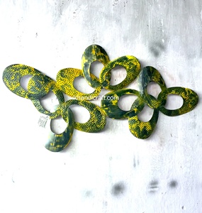 งานศิลปะตกแต่งผนังทำมือลายดอกไม้ขนาด 100 ซม. ขอบไม่เรียบ สีทองโบราณ คอลเลคชั่นดีว่า ความต้องการสูง ของตกแต่งบ้าน - Product Image 5