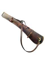 Étui à fusil en cuir personnalisable pour la chasse et le tir, léger et souple, options multi-emplacements, tailles personnalisées
