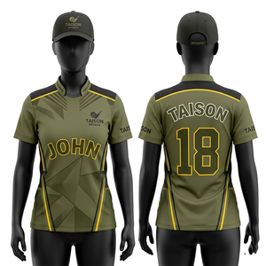 Maillot de cricket pour femme en polyester et élasthanne premium 180 GSM, beige et bordeaux, manches longues, design à panneaux, sublimation, logo personnalisé, respirant - Product Image 4