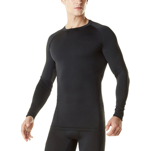 Chemises de compression légères pour hommes, design personnalisé, manches longues, vêtements de sport respirants et de couleur unie - Product Image 6