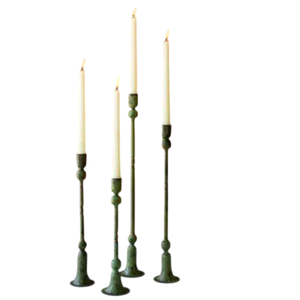 Juego de 3 Portavelas de Hierro Color Verde, Portavelas Cónicos para Decoración del Hogar, Portavelas de Metal Duradero - Product Image 6