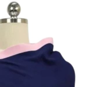Navy Pink Poncho Shawl Women Pearl Button Accent Soft <b>Wrap</b> Cape Elegant Casual Fashion Outerwear Accessory - Product Image 6